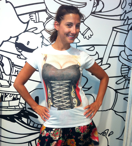 Maker of the Week: Custom Printed T-shirts, Make at Granville Island, the evolution of Justin Stitches, Granville Island Vancouver BC, Embroidery, Direct to Garment Digital T-Shirt Printing, digitally printed t-shirts, Custom Printed T-shirts Laser Engraving, Button Making