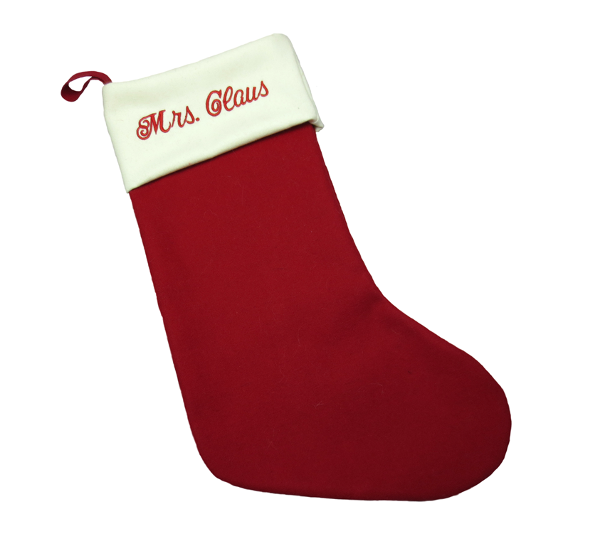 custom embroidered Christmas stockings from Make at Granville Island