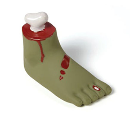 Zombie foot dog toy at Make at Granville island, www.makevancouver.com Vancouver BC