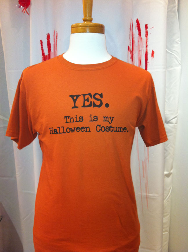 Funny Halloween Tshirts. Digital printed t-shirts Make at Granville Island, BC. 